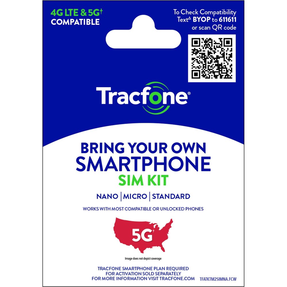 Photos - SIM card Tracfone Dual Mini Starter SIM Kit