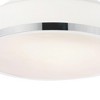 CWI Lighting Frosted 2 Light Drum Shade Flush Mount With Satin Nickel Finish - 4 of 4