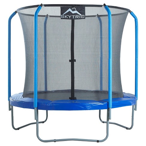 Skytric 8 Trampoline With Top Ring Enclosure System Equipped With The Easy Assemble Feature Target