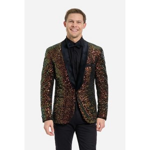 OppoSuits Deluxe Men's Blazer - Velvet Dinner Jackets - 1 of 4