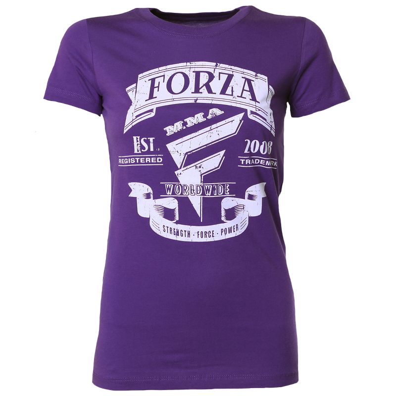 Forza Sports Women's "Origins" T-Shirt - Purple Rush, 2 of 3