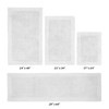 Edge Bath Rug 100% Premium Cotton Ultra-Soft Water Absorbent Tufted Solid Reversible 4 Piece Bathroom Rug Set for Machine Washable Bathmat - 2 of 2