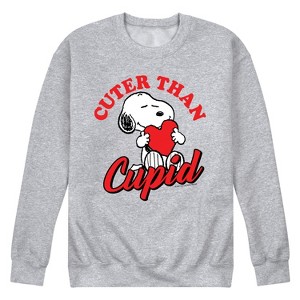 Men's - Peanuts - Cuter Cupid Graphic Fleece Sweatshirt - 1 of 4