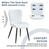 Kumasinova 20.3"H Shell-Shaped Ergonomics Dining Chairs Set of 4,Modern Minimalist PU Leather Kitchen Side Chairs for Dining Room - 2 of 4