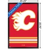 Trends International NHL Calgary Flames - Logo 21 Framed Wall Poster Prints - 3 of 4