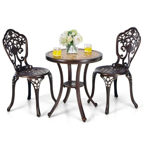 4 piece discount bistro table set