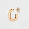 Simulated Pearl and Heart Charm Hoop Earring Set 3pc - Universal Thread™ Gold: Nickel-Free, 30% Recycled Zinc, Post Closure - 2 of 2