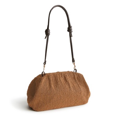 Vera Bradley Women's Beaded Taber Dumpling Bag Bronze Metallic — фото 2