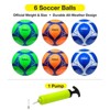 Xcello Sports Soccer Ball Size 3 Assorted Graphics (Orange, Green, Navy) with Pump (Pack of 6) - 3 of 4