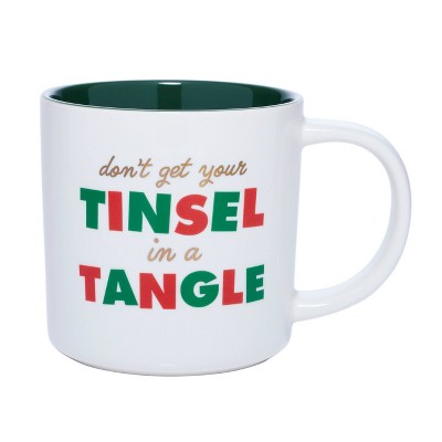 16oz Stoneware Don't Get Your Tinsel In A Tangle Mug - Parker Lane