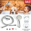 iMountek " Handheld Shower Head, Stainless Steel, 5 Spray Settings, High Pressure, Chrome with 5ft Hose"Silver - 4 of 4