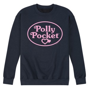 Men's - Polly Pocket - Polly Pocket Pink Logo Graphic Fleece Sweatshirt - 1 of 4