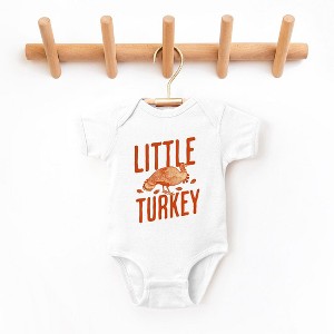 The Juniper Shop Little Turkey Orange Baby Bodysuit - 1 of 3