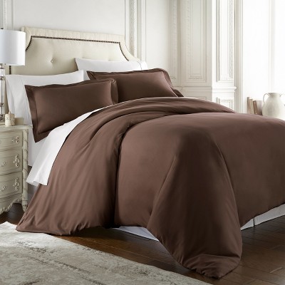 Hc Collection Hotel Luxury 3 Piece, Light Brown Duvet Covers
