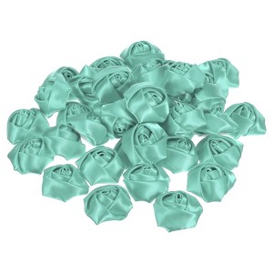 Unique Bargains Fabric Decorative DIY Craft Embellishment Ribbon Roses 50 Pcs - 1 of 4