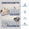 COZONY Washable Area Rug Runner, Floral Vintage Low Pile Non-Slip Stain Resistant Mat, Soft Accent Carpet for Home Office - 4 of 4