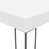 vidaXL Garden Gazebo White Powder-coated steel 13.1 x 9.8 feet Durable - 4 of 4