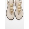 Giulia - Beige Leather Flat Sandal (Women) | Forever & Always Shoes - 2 of 4