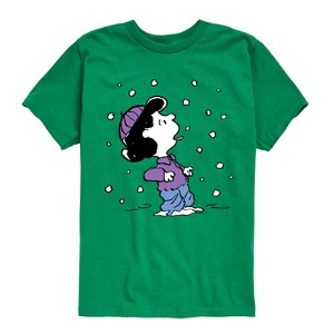 Boys' - Peanuts - Lucy Snow Short Sleeve Graphic T-Shirt - 1 of 4