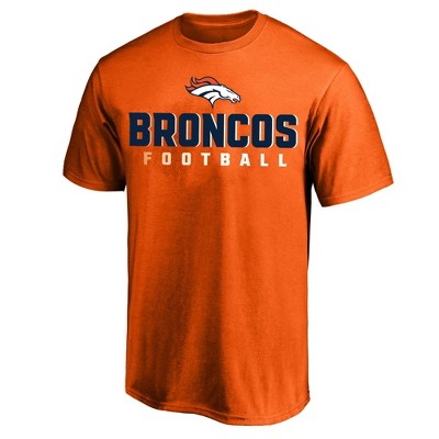 NFL Shirt Team Apparel Adult 3XL Tall Mock Neck Denver Broncos Tee Mens  XXXLT