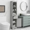 OUTSUPPLY Tall Bathroom Cabinet, Freestanding Storage Cabinet with Drawer, MDF Board, Adjustable Shelf - 3 of 4