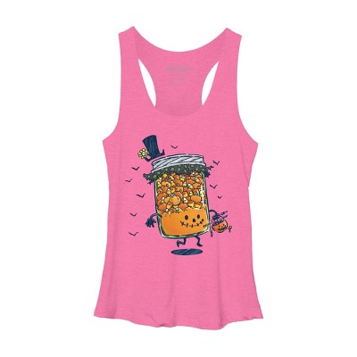 Women's Design By Humans Halloween Jam By nickv47 Racerback Tank Top