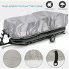 Pyle Armor Shield Trailer Guard Pontoon Boat Cover 25'-28' L Beam Width to 96'' - Tough Polyester - 2 of 4