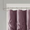 SEVOBAL Shower Curtain Tufted Semi-Sheer Fabric with Textured Detail for Bathroom Decor, Purple, 72"*72"*0.13" - 2 of 4