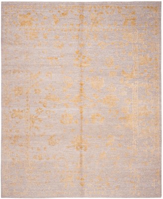 Centennial Luxe Hand-Knotted Gray Wool-Viscose Blend Area Rug, 8' x 10'