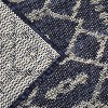 Acekool Outdoor Flatweave Rug, Easy-Clean, Stain-Resistant, Indoor/Outdoor Area Carpet, Boho Geometric, Blue Gray Black, Multiple Sizes - 4 of 4