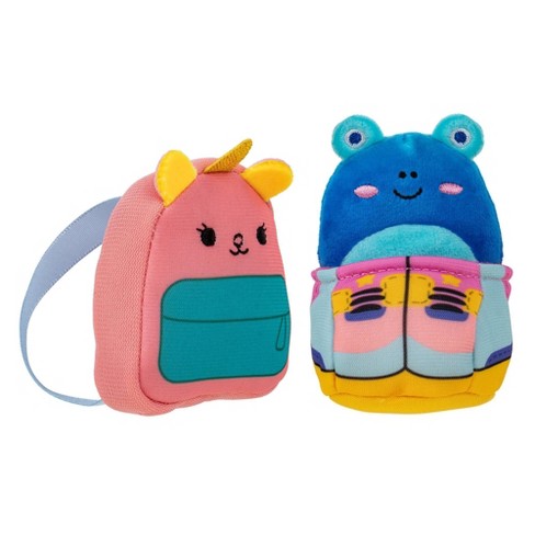 Mini Backpack Stuffed Shoulder Bag with Fluffy Ball Fashion