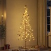 vidaXL Wooden Christmas Tree with Stand Brown 82.7" bamboo - 2 of 4