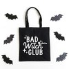 City Creek Prints Bad Witch Club Canvas Tote Bag - 15x16 - Black - 2 of 2