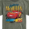 Men's - Cars - Lightning McQueen Think Fast 95 Short Sleeve Graphic T-Shirt - 2 of 4