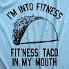 Womens Fitness Taco Funny Gym T Shirt Cool Humor Graphic Muscle Tee For Ladies - Crazy Dog Women's T Shirt - 2 of 4