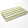 Bacati - Multicolor Stripes Green Yellow Beige Chocolate 100 percent Cotton Universal Baby US Standard Crib or Toddler Bed Fitted Sheet - 3 of 4
