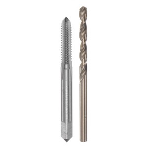 Unique Bargains Cobalt High Speed Steel Straight Flute Twist Drill Bit Tap and Bit Set - 1 of 3