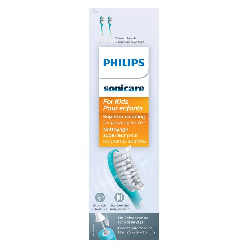 Philips Sonicare for Kids Replacement Electric Toothbrush Head - HX6042/94 - White - 2ct, 5 of 6