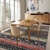 Boho Floral Washable Area Rug - Foldable Thin Non-Slip Carpet, Stain Resistant Non-Shedding Mat for Living Room, Bedroom, Kitchen Dining Room Decor - 2 of 4
