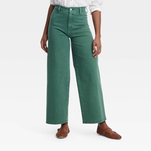 Women's High-Rise Sailor Wide Leg Ankle Jeans - Universal Thread™ - 1 of 4