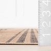 Lauren Liess x Rugs USA - Lavina Striped Easy Jute Machine Washable Indoor Area Rug - 2 of 4