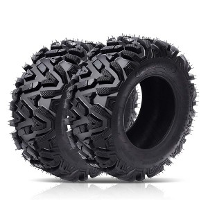 2PCS 26x11-12 ATV/UTV Tires, 26x11x12 6 PR Rubber Mud Trail Off-Road Tire, 20mm Tread Depth, 480 LBS Loading Capacity - 1 of 4