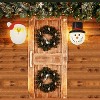 KOVOT Santa & Snowman Porch Light Covers | Weatherproof Outdoor Holiday Decor | 9" W x 12" H | Easily Fits Most Light Fixtures for Instant Festivity - 2 of 4