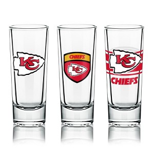 NFL Shot Glass, 6-Pack Set, with Multiple Designs - Kansas City Chiefs - 1 of 1