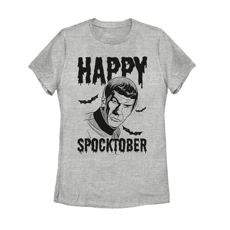 Women's Star Trek Halloween Happy Spocktober T-Shirt, 1 of 4