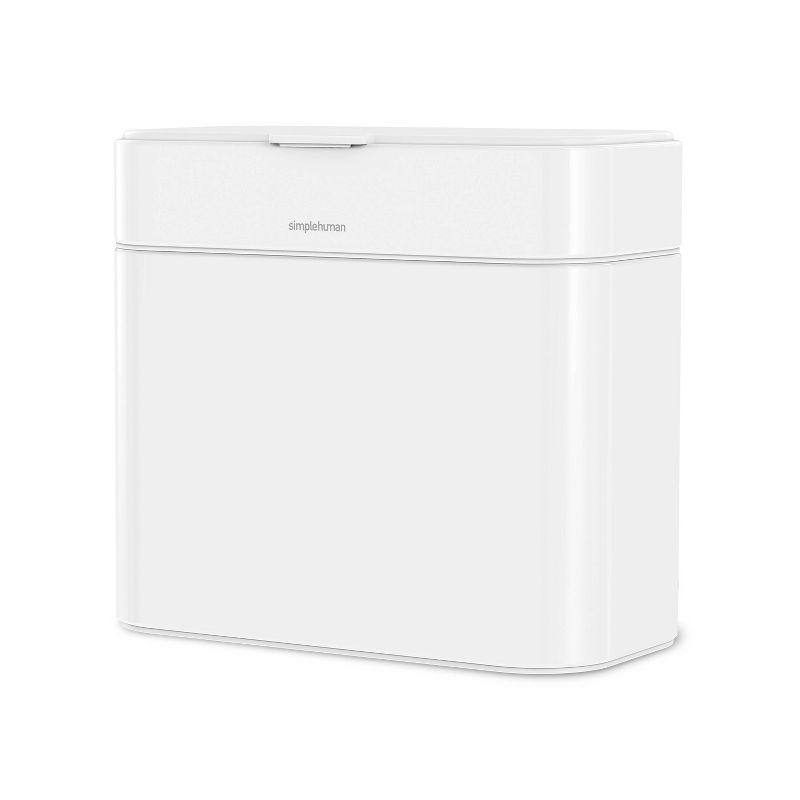 simplehuman 4L Compost Caddy Bin with Magnetic Docking White Steel, 1 of 7