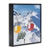 Stupell Industries Ski Life Shuttle Snowy Mountain Landscape Snowboard Athlete, 24" x 24" - 3 of 4