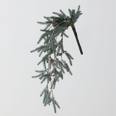 Sullivans Artificial Pine with Snow Bush 16"H Green