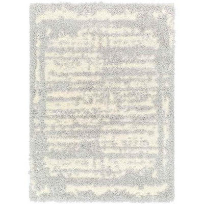 Mark & Day Takendra 7'9"x9'6" Rectangle Woven Indoor Area Rugs Light Gray/Cream: Modern Stain-Resistant Pet Friendly Rug