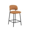 New Classic Furniture,Blythe Vegan Leather Counter Chair in Orange (Set of 2) - 2 of 4